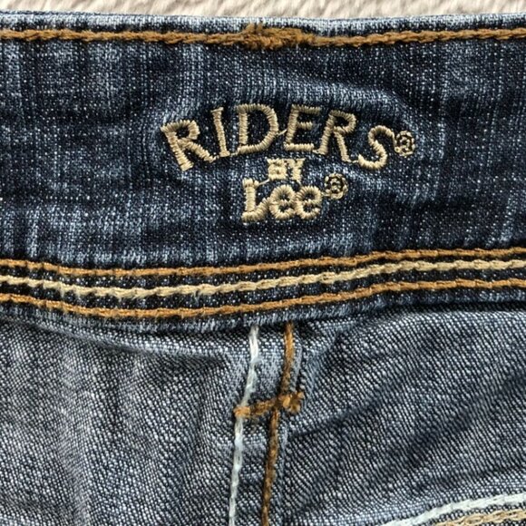 Riders By Lee Womens Jeans Size 34W Measured Bootcut Blue Denim Casual Classic - Picture 11 of 16